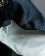 "DOMINIQUE FRANCE" Rose flower pattern silk necktie