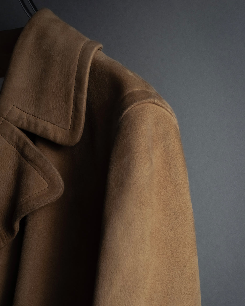 "CELINE" Relaxing design suede leather jacket