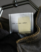 "CHANEL" 2000AW Karl Lagerfeld period calf leather vest