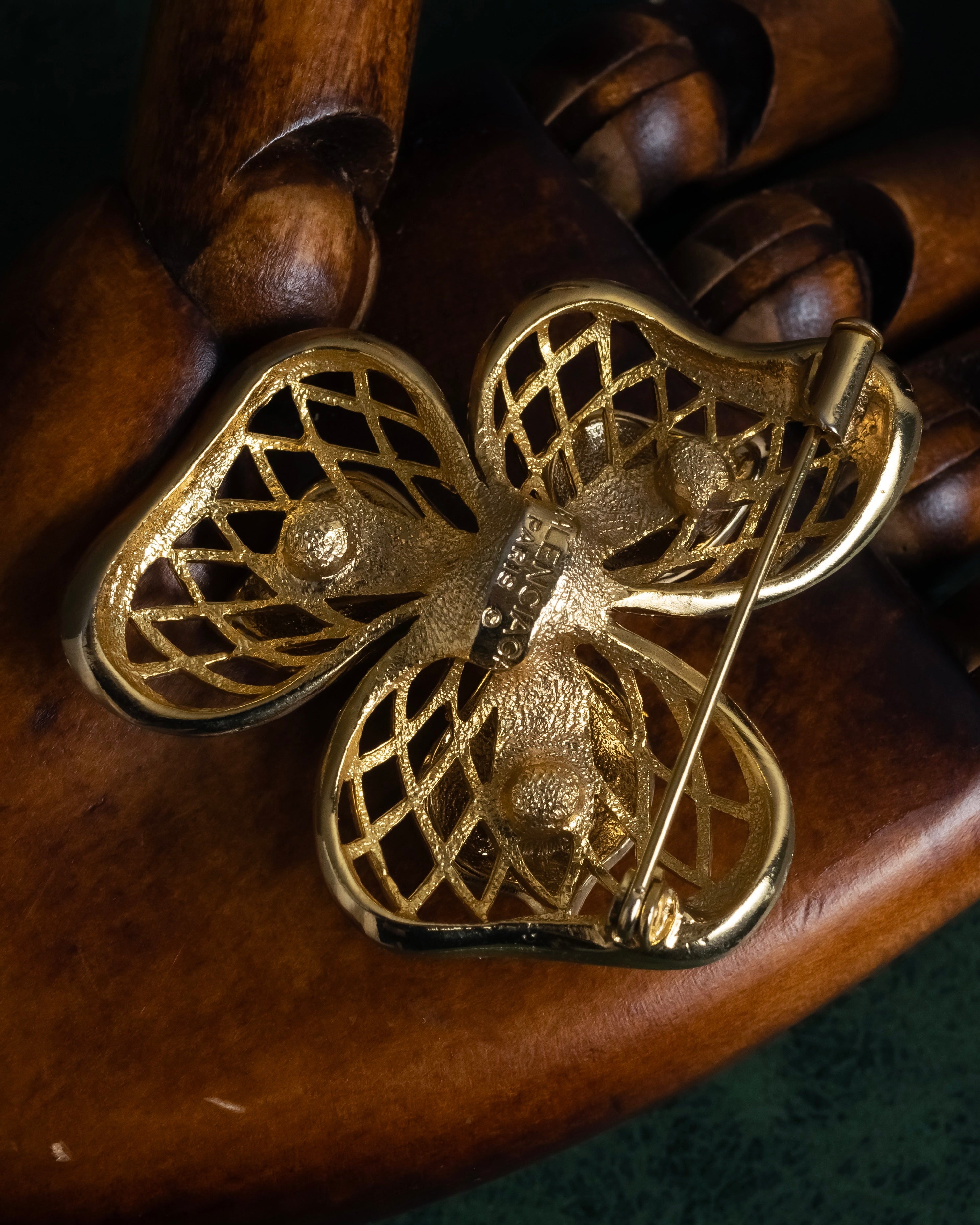 "BALENCIAGA" Floral＆leaf motif brooch set of 2