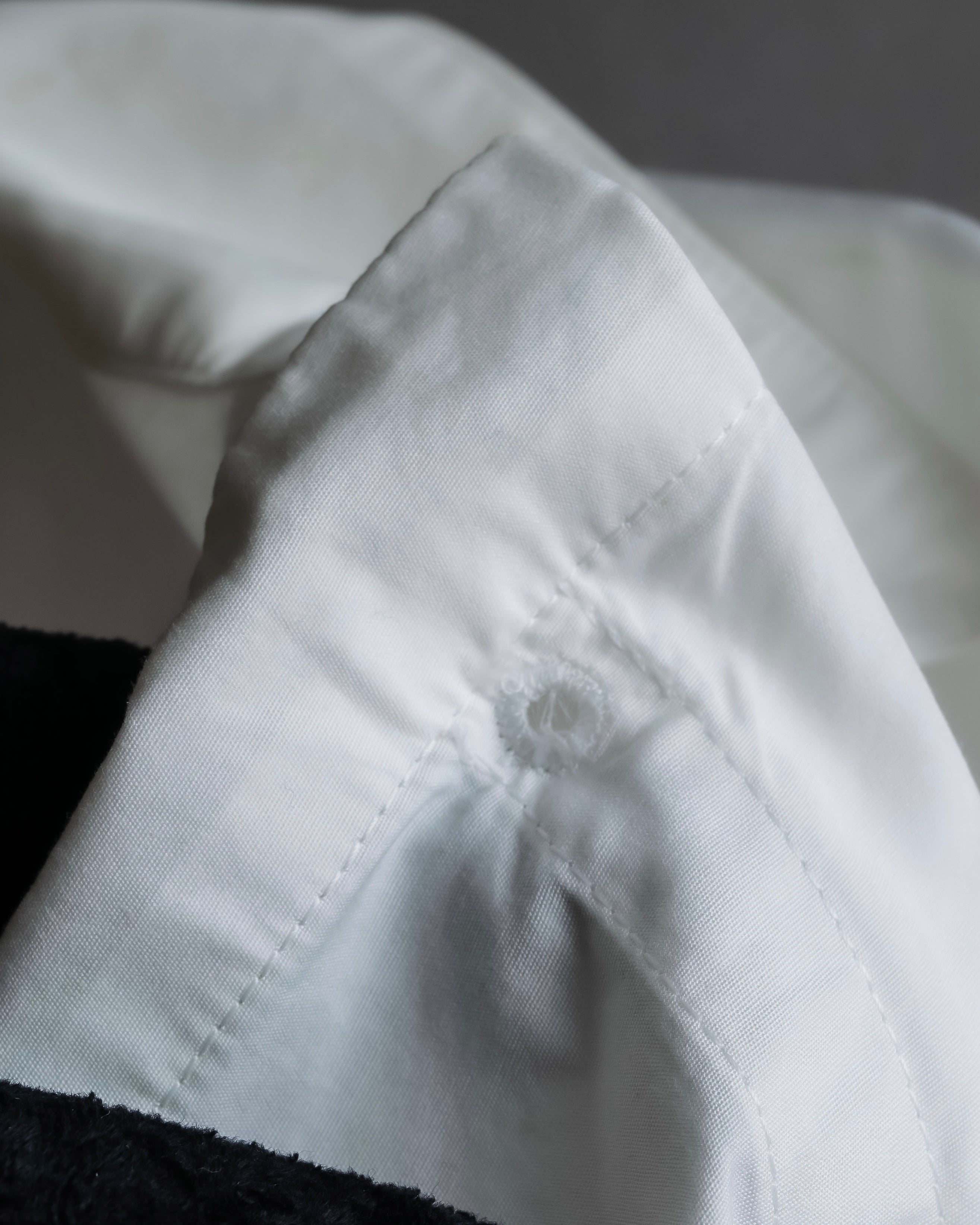 "YOHJI YAMAMOTO" 12SS Folded front panel cotton shirt