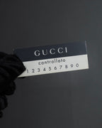 "GUCCI" Horizontally elegant silhouette oiled leather one-shoulder bag