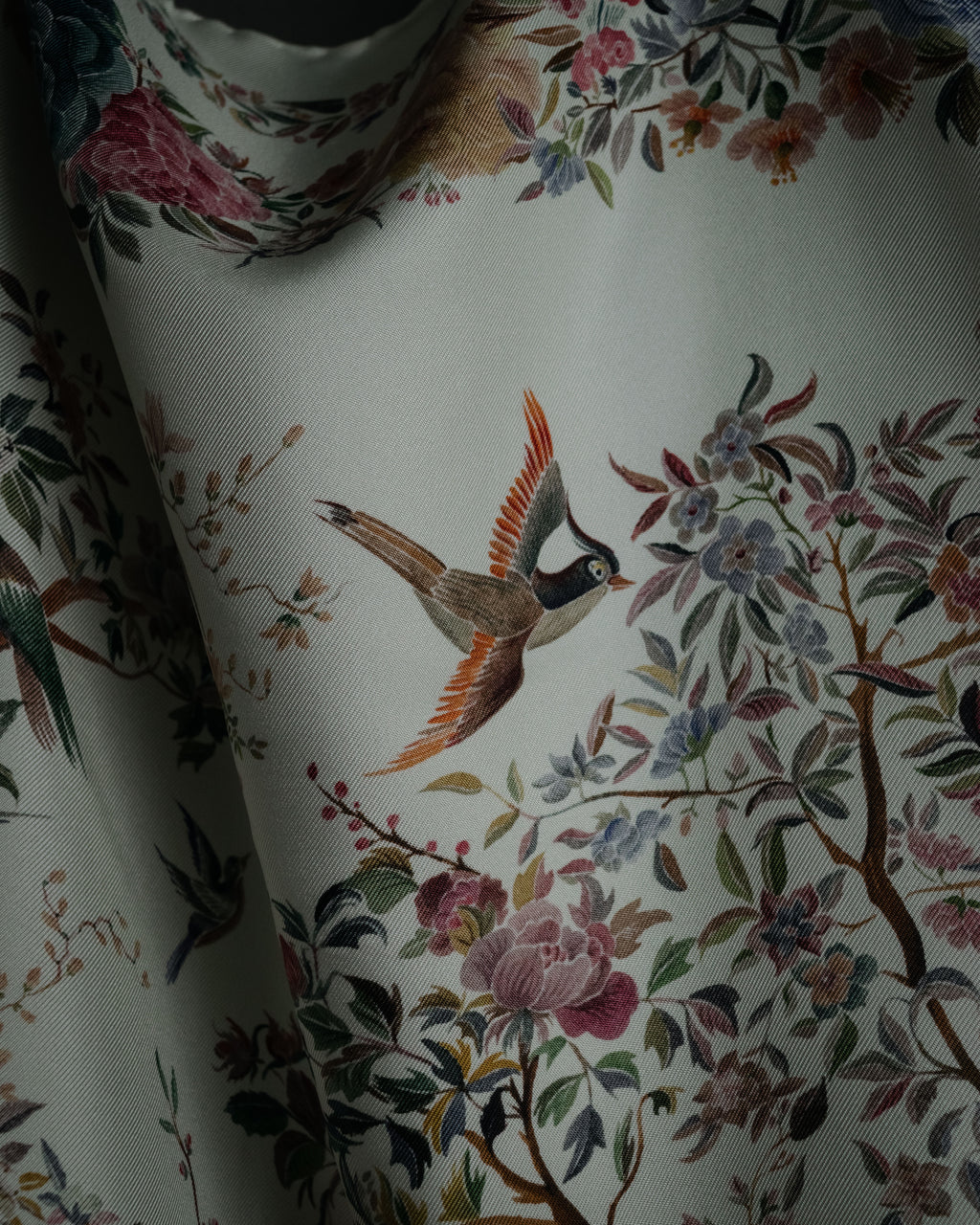 “Christian Dior” 2018– Botanical chinoiserie silk scarf