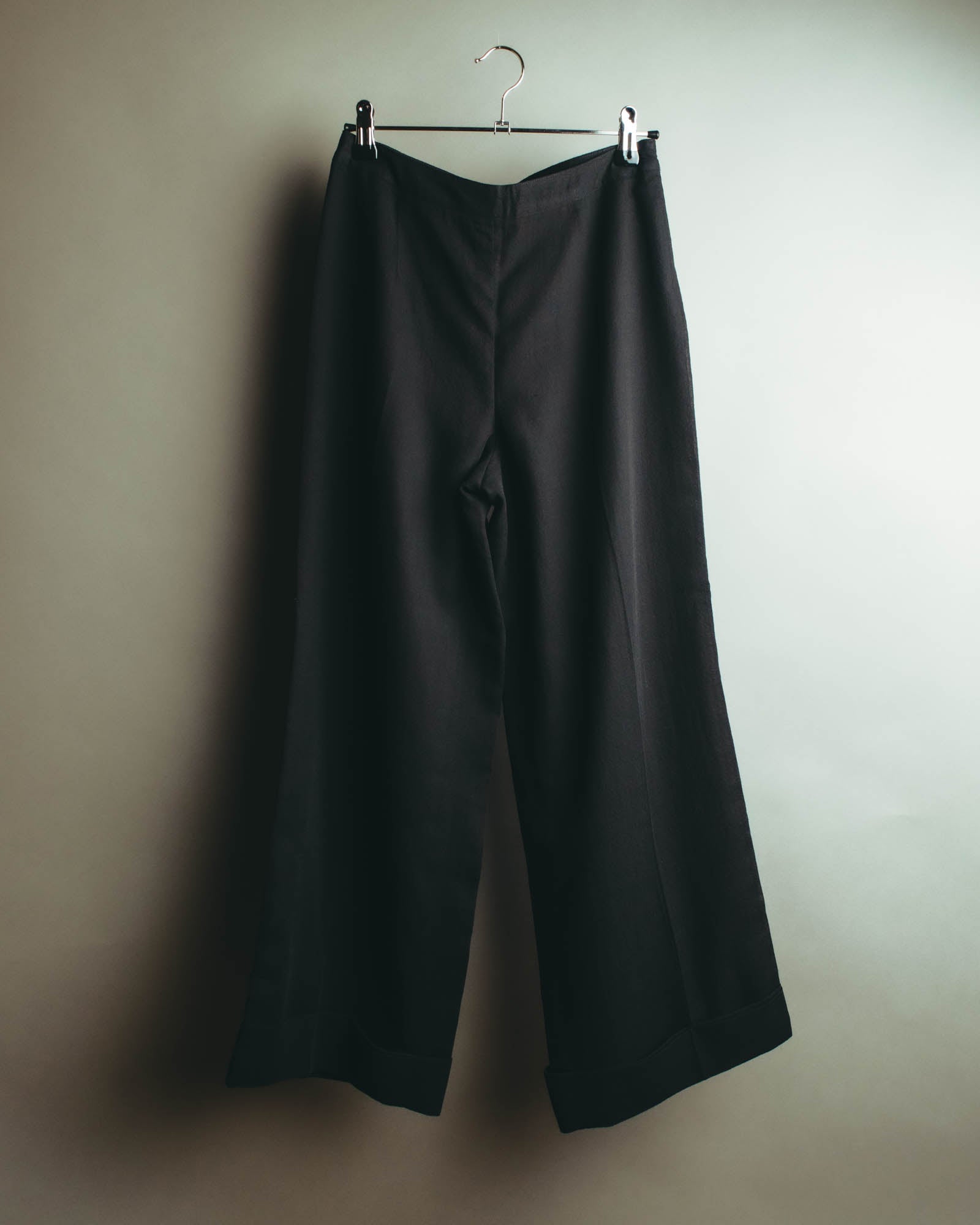 "VALENTINO GARAVANI" 90's-00's Sheer side striped wide trousers