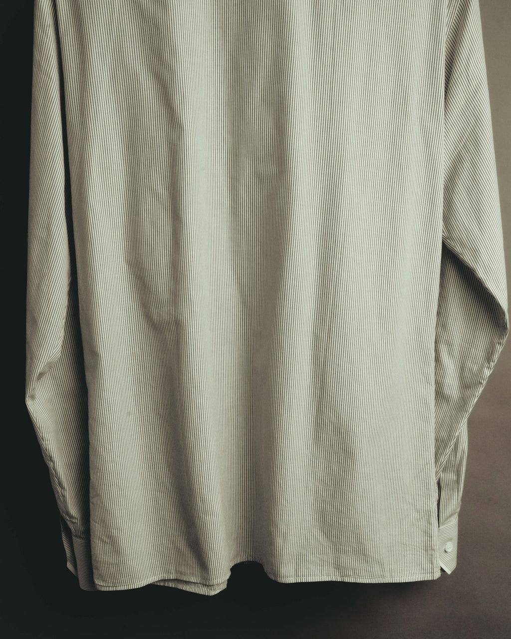 -SPECIAL- "Dior" 00's-10's Fine pinstripe concealed placket dress shirt