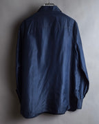 "LOEWE" 90's-00's Fly front silk shirt