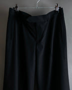 "JEAN PAUL GAULTIER FEMME"
 High-waisted straight draping slacks