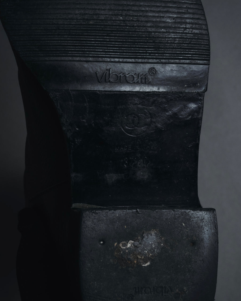 "CHANEL" 2006-12 Double-buckle leather engineer boots