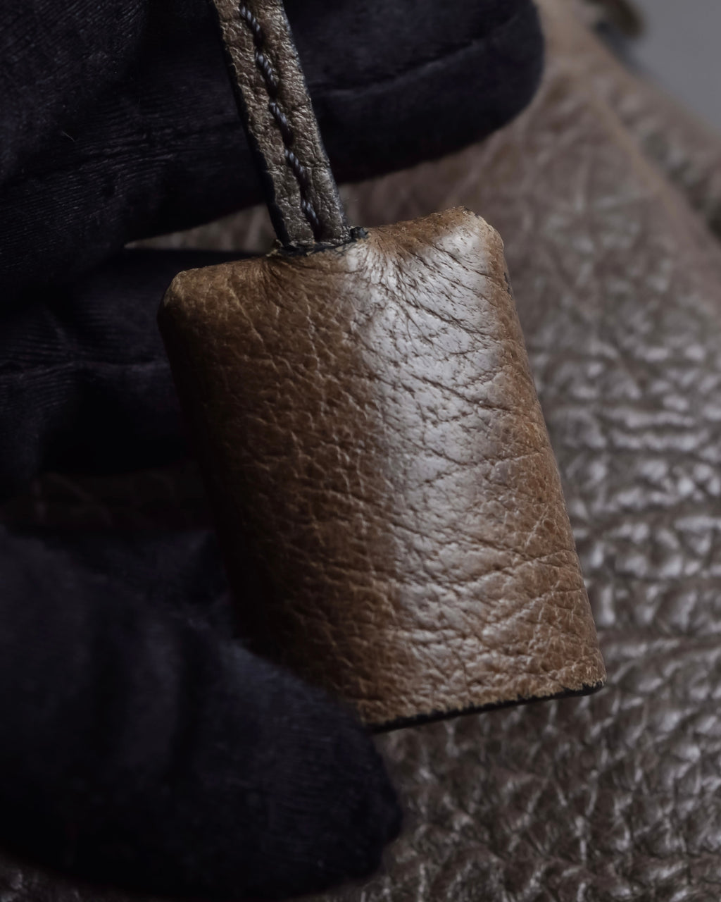 "CELINE" Softly structured leather city bag