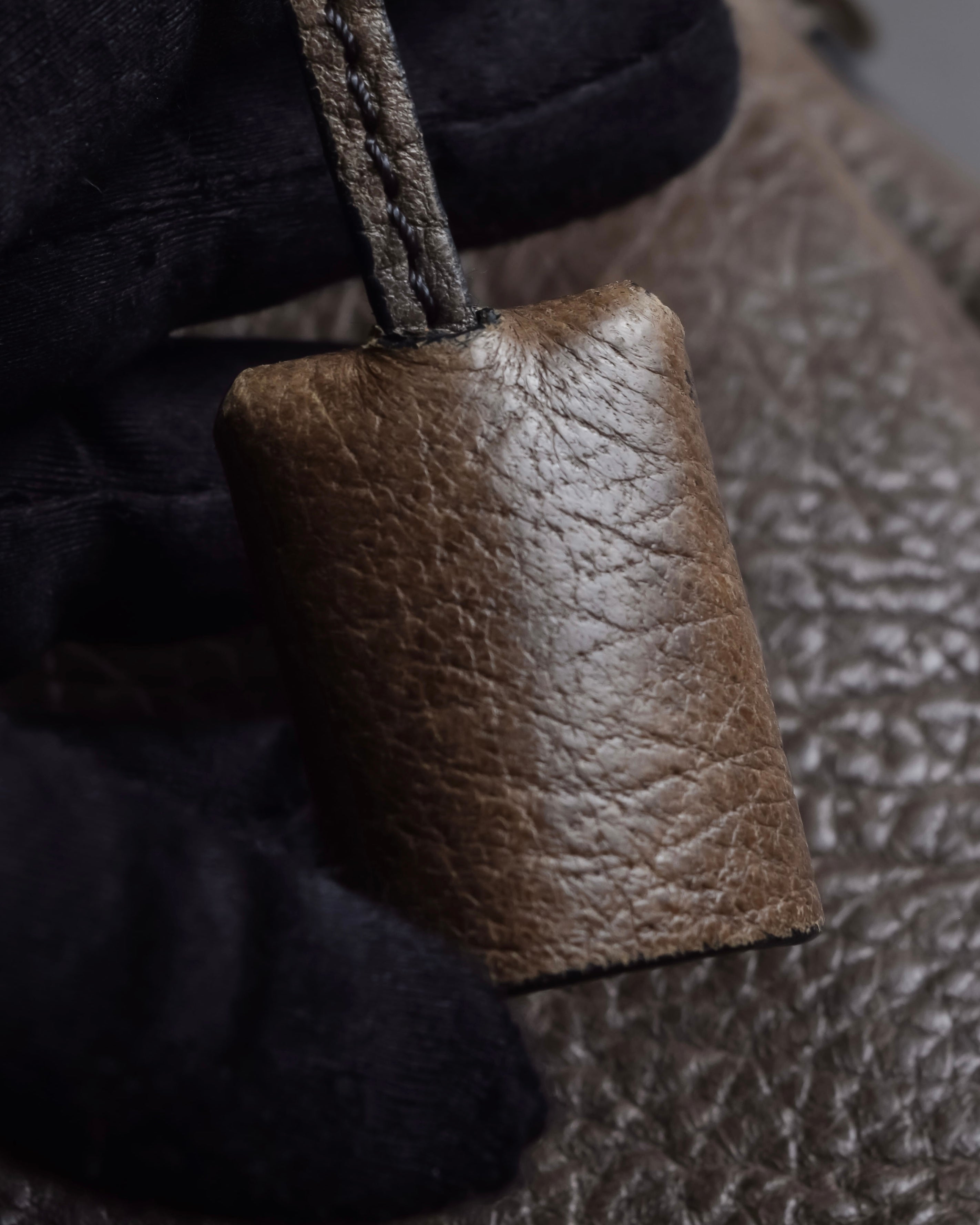 "CELINE" Softly structured leather city bag