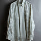 "BURBERRYS" Green stripe pattern oversized shirt