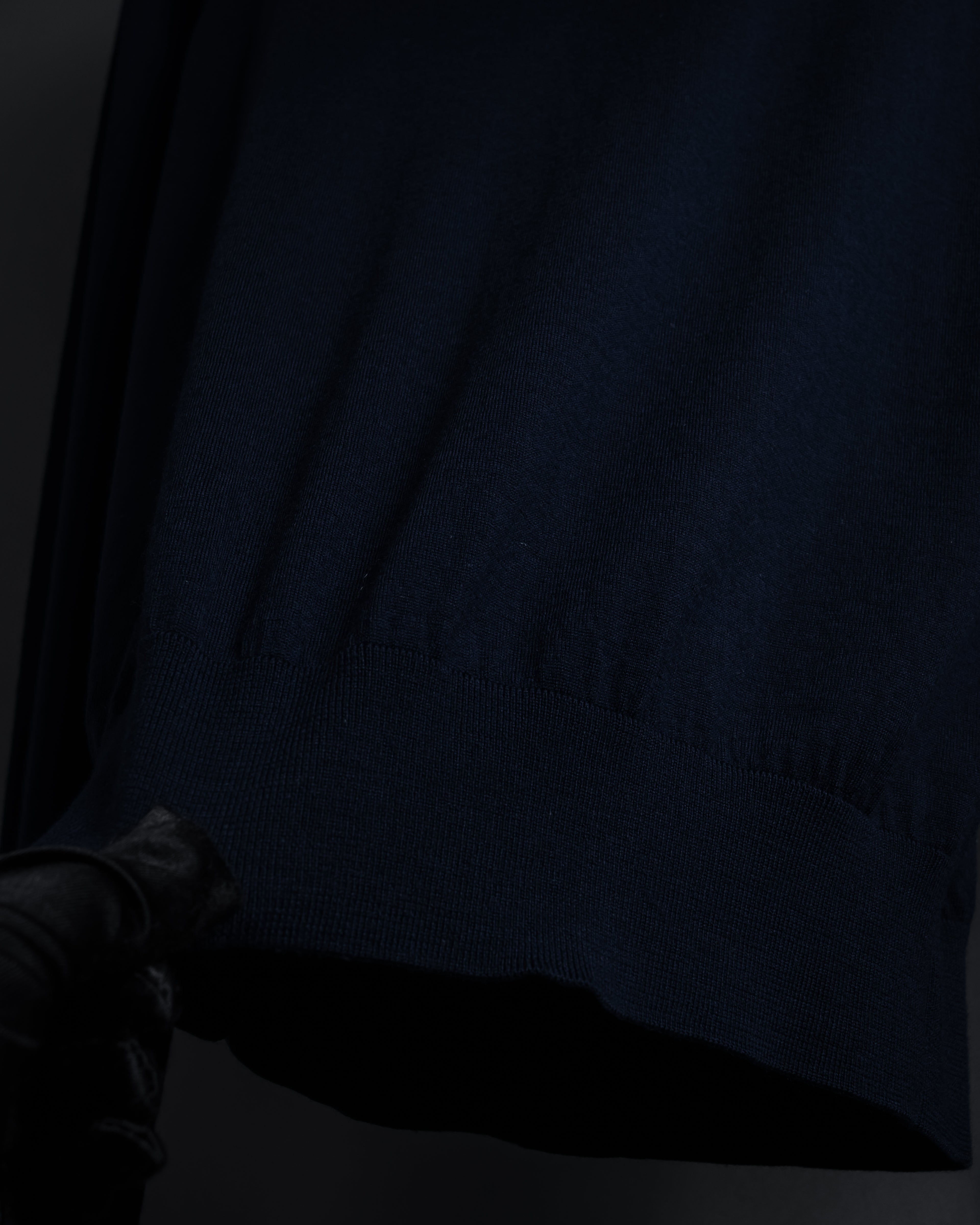 "CELINE" Hedi Slimane design compact silhouette wool knit