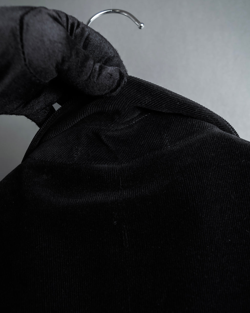 "ARMANI COLLEZIONI" Black corduroy relaxed set up