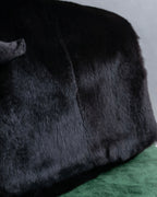 "JIL SANDER" Knit with different materials fur muffler