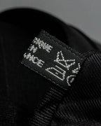 "JEAN PAUL GAULTIER" Tribal circle motif design striped silk neck tie