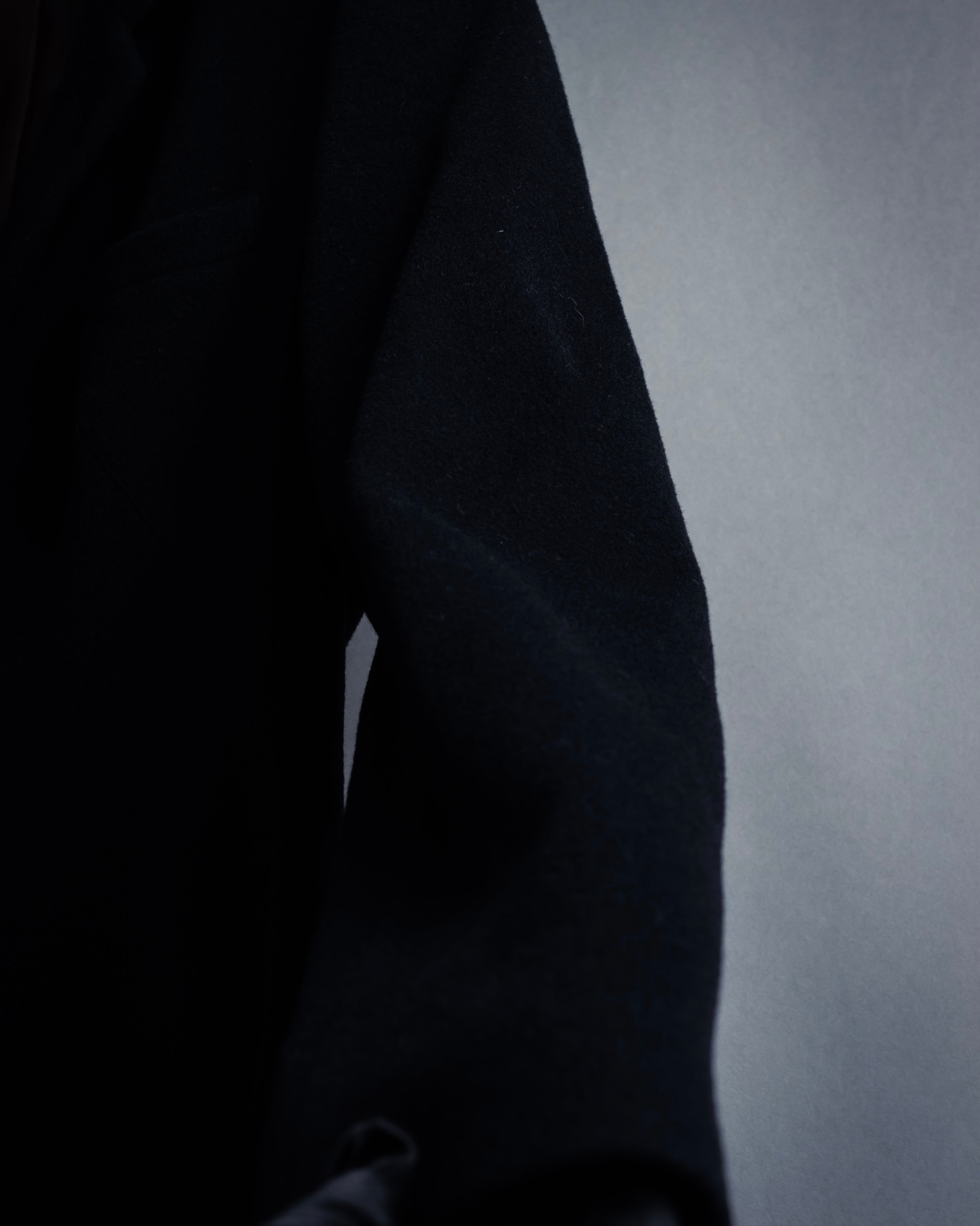 -SPECIAL- "JEAN PAUL GAULTIER"
 90's-00's Waist shape A-line silhouette black color super long coat