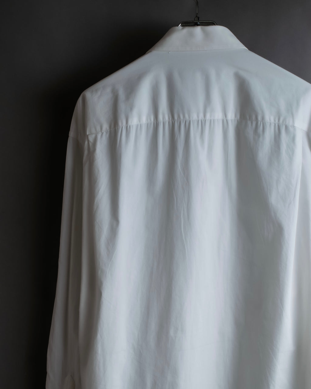 "Christian Dior" Pintuck design wide spread collar dress shirt