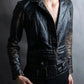 "CHANEL" Crocodile look synthetic leather jacket