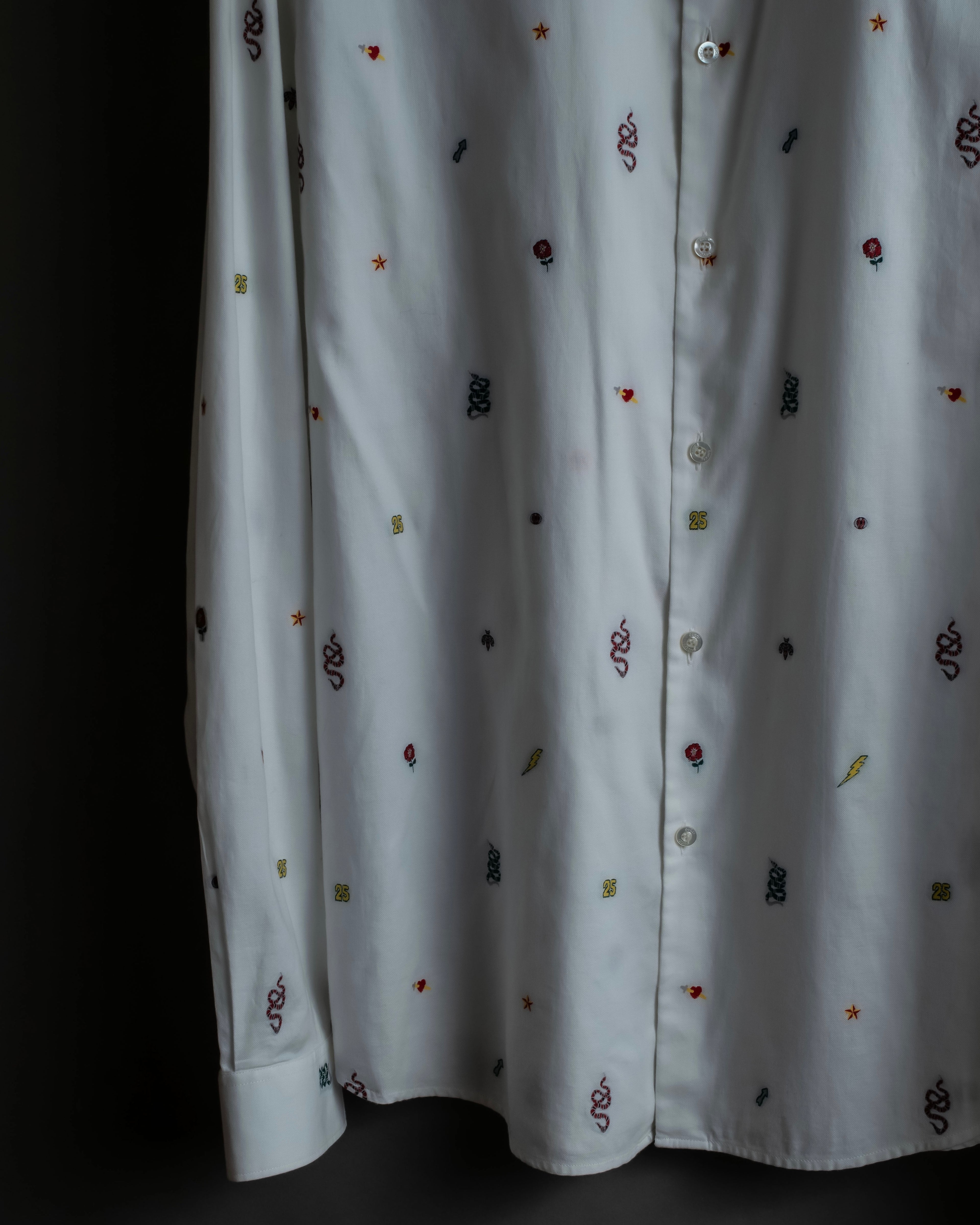 "GUCCI" Michele period iconic motif embroidered shirt