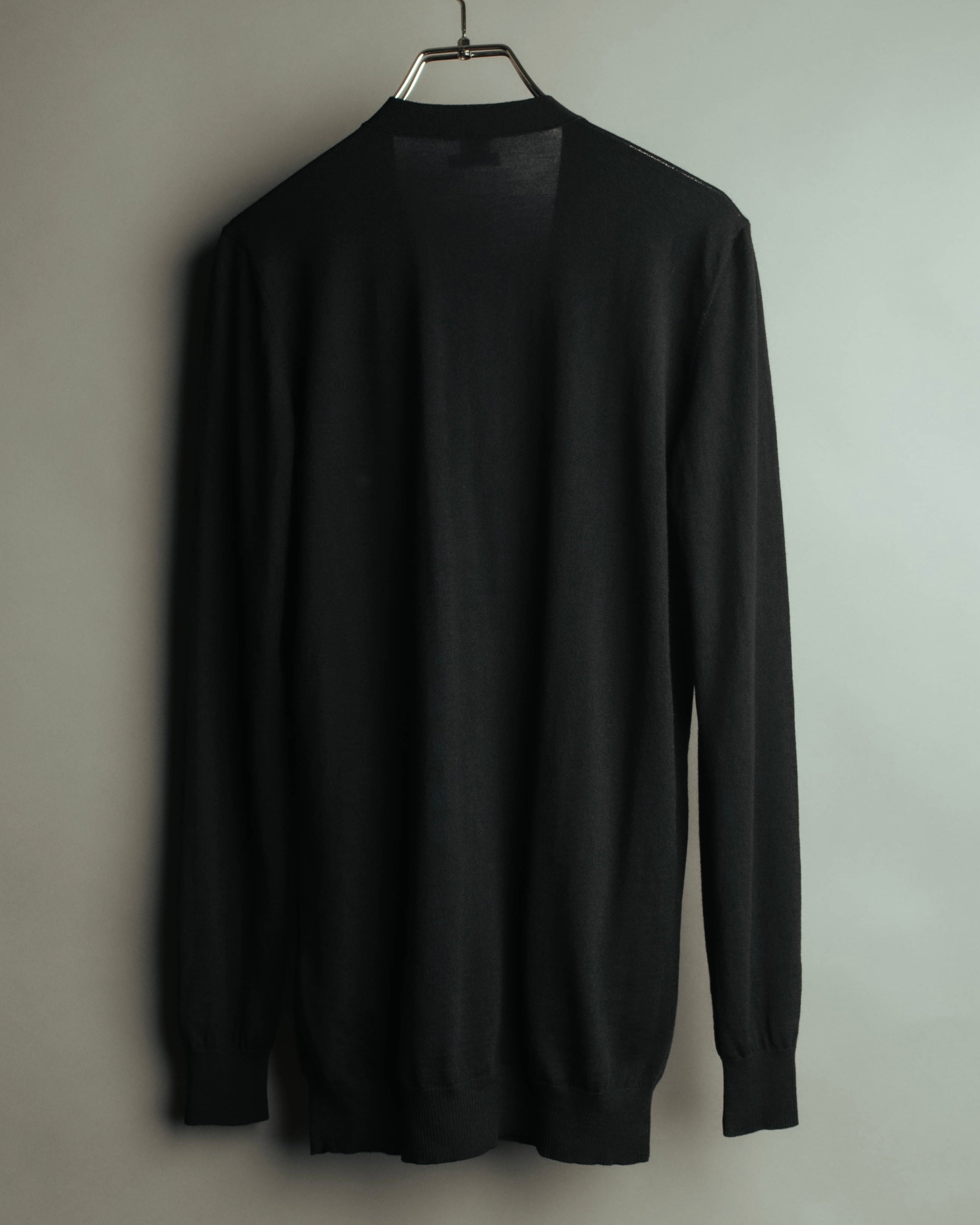 "Hermès" 90's-00's Medor button wool knit cardigan