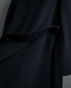 "BURBERRY" Belted design stand collar cashmere mix long coat