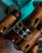 "Tiffany&Co" Silver 925 square cut edged ring