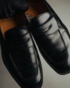 “Burberry London” 00’s-10’s Black leather penny loafers