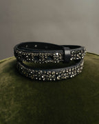 “CÉLINE” 2010 Crystal embellished leather belt