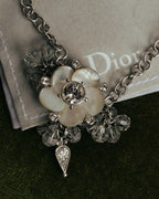 "Christian Dior" 00's Floral charm bracelet