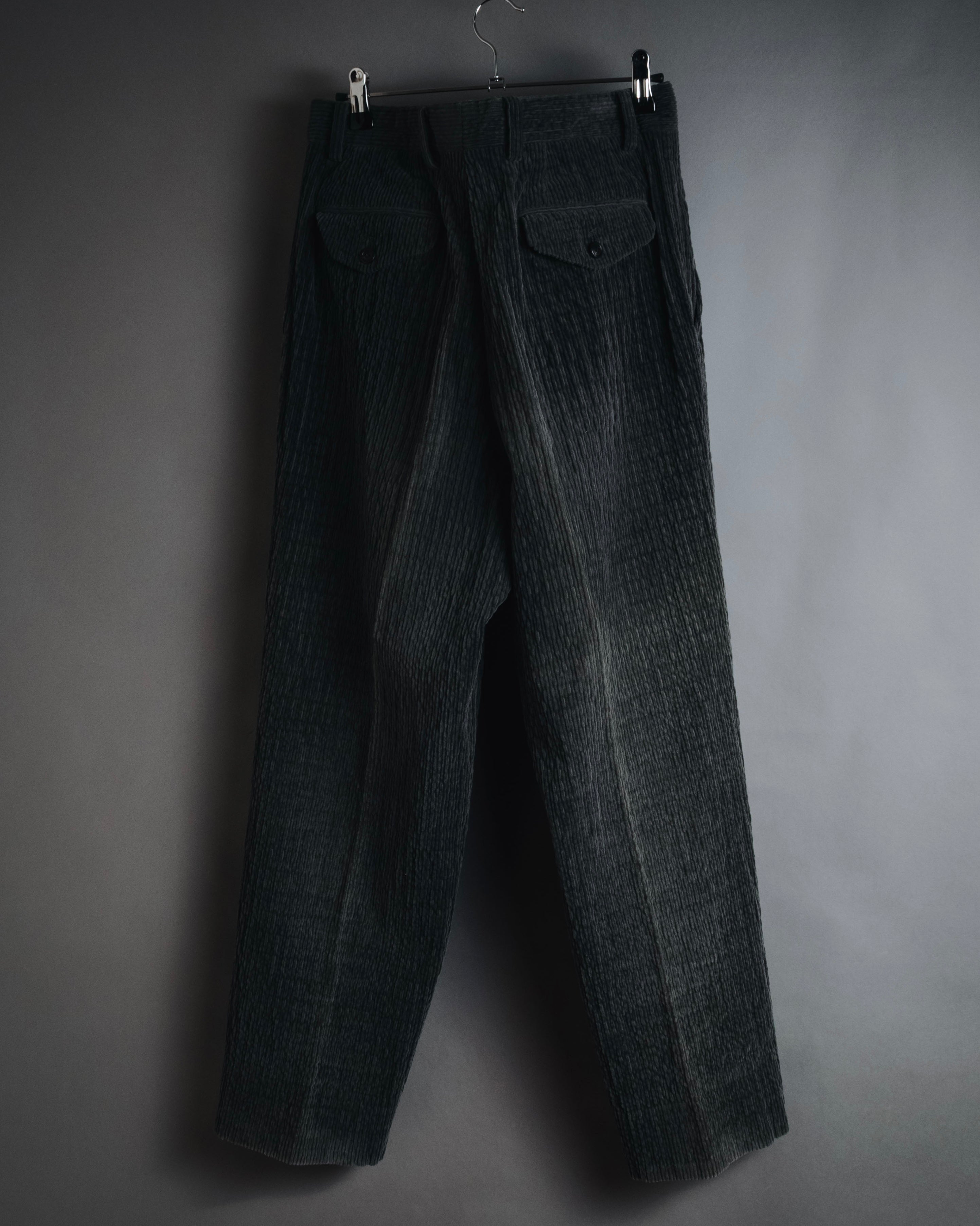 –SPECIAL– "ISSEY MIYAKE MEN" 98AW garment-pleated cotton tailoring set-up