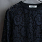 "VALENTINO" Floral lace design trimmed pullover