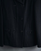 "PRADA" 90’s-00’s Minimal double-breasted wool jacket