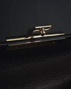 -SPECIAL- "GUCCI" Michele-era floral padlock design chain shoulder bag