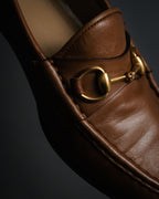 “GUCCI” 1980’s-1990’s Horsebit leather loafers