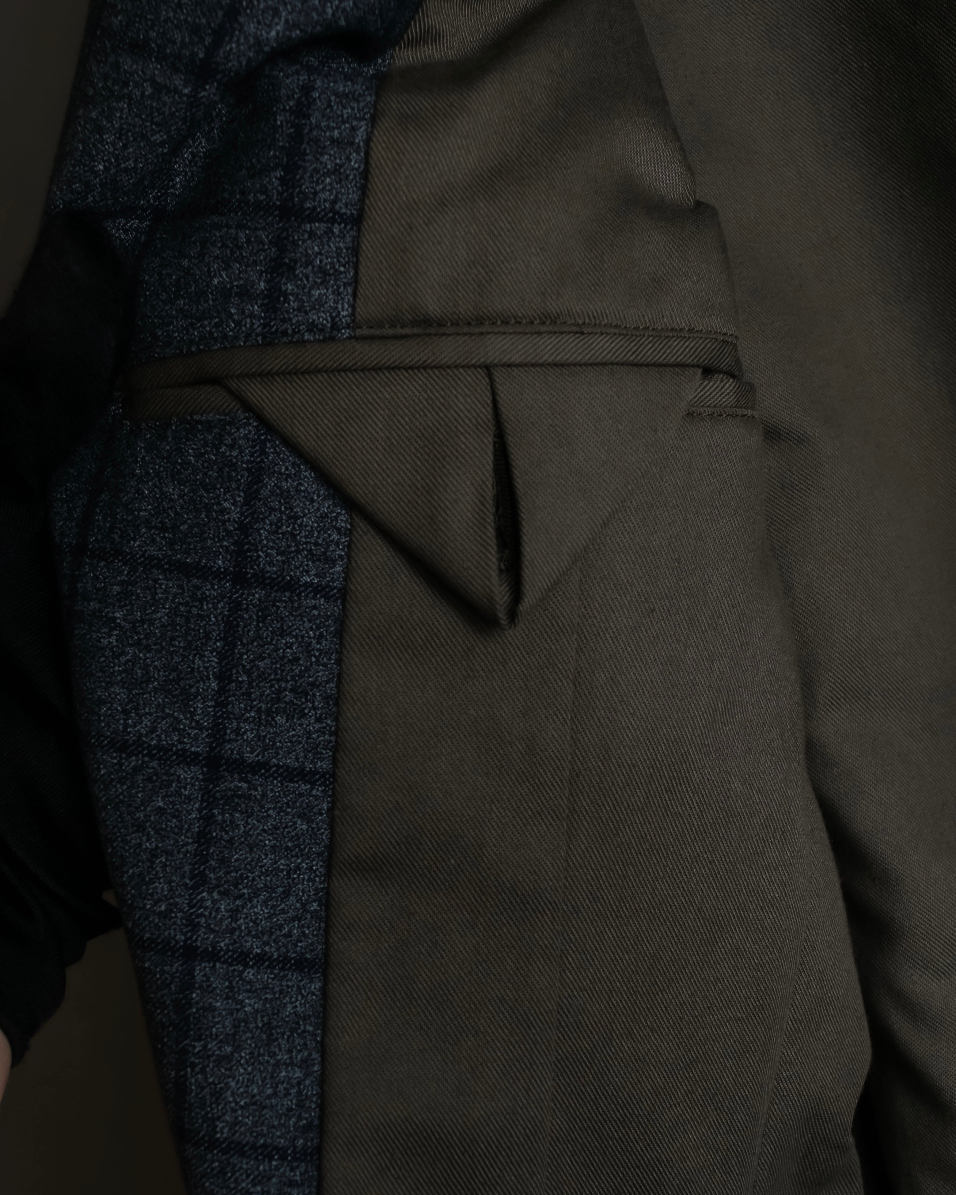 "JOHNBULL" Velvet collar design chesterfield coat