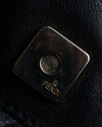 "FENDI" Gathered design leather one-shoulder bag