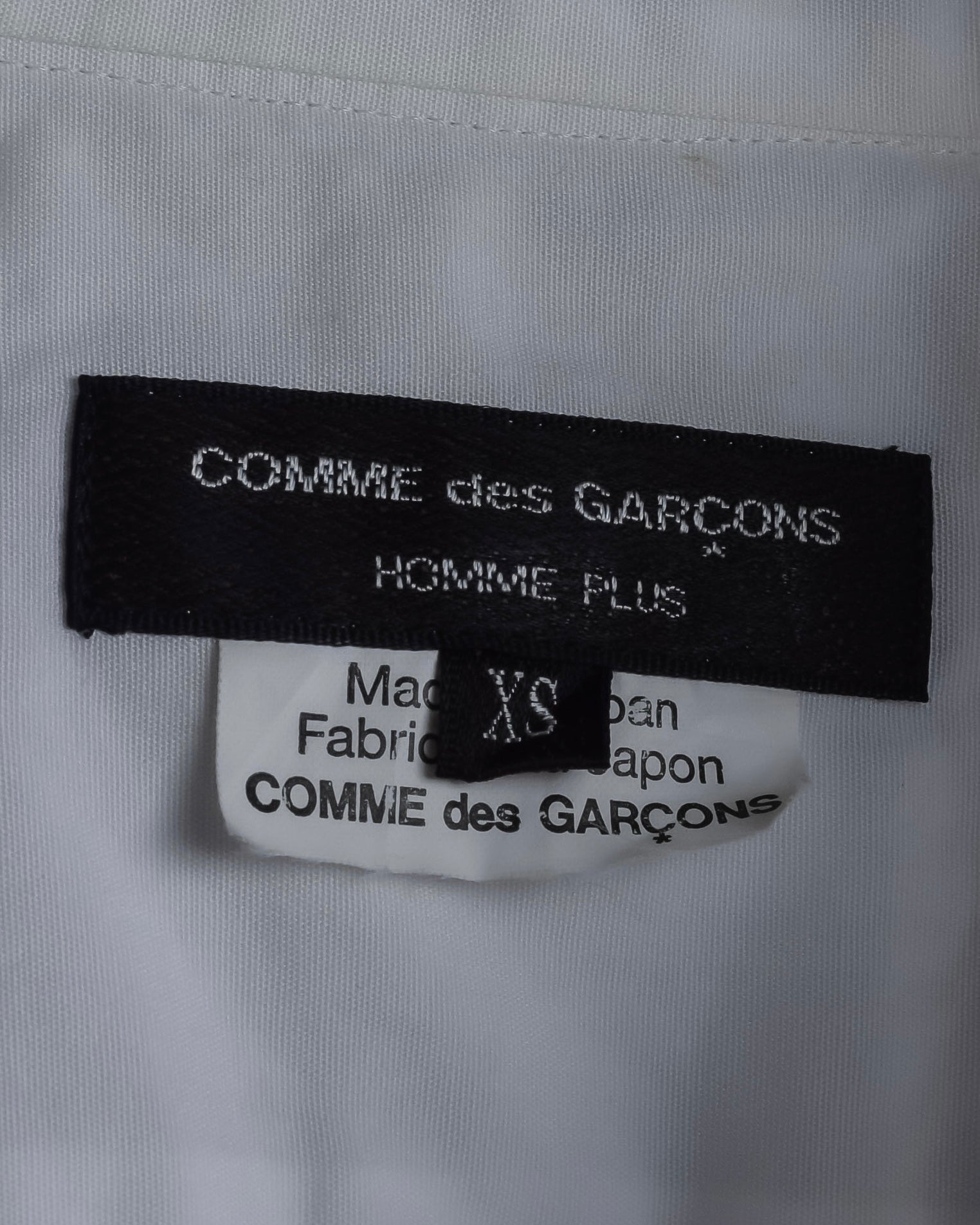 "COMME des GARCONS HOMME PLUS" 15SS Ripped cutting design cotton shirt