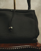“PRADA” 90’s-00’s Nylon and leather flap messenger bag