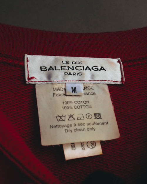 "BALENCIAGA" 00's Sleeveless cotton sweatshirt