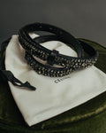 “CÉLINE” 2010 Crystal embellished leather belt