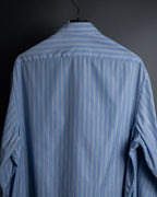 "GUCCI" Michele period brand code embroidered striped shirt