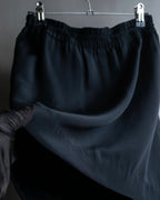 "CELINE" Gathered design mid-length silk skirt