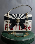 "GUCCI" 18SS Tiger head motif chain shoulder 2way bag