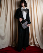 "GUCCI" Cord embroidery glossy necktie