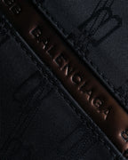 "BALENCIAGA" BB monogram jacquard shoulder bag