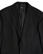 GIORGIO ARMANI/ Single Breasted 2B Pure Wool Tailored Jacket
Black