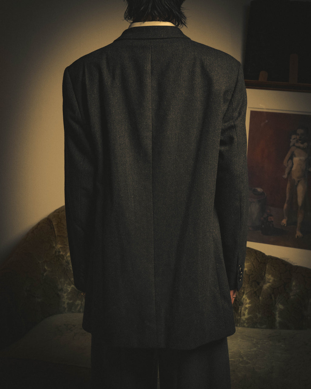 -SPECIAL- "GIORGIO ARMANI" 90's-00's Relaxed single-breasted tailored jacket