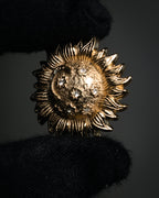 “Christian Dior” 80’s–Early 90’s Sun and moon motif rhinestone brooch
