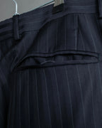 "LOUIS VUITTON" 2 button relaxed tailored jacket & no tuck tapered slacks set up