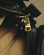 "Chloé" 00's Textured leather satchel bag